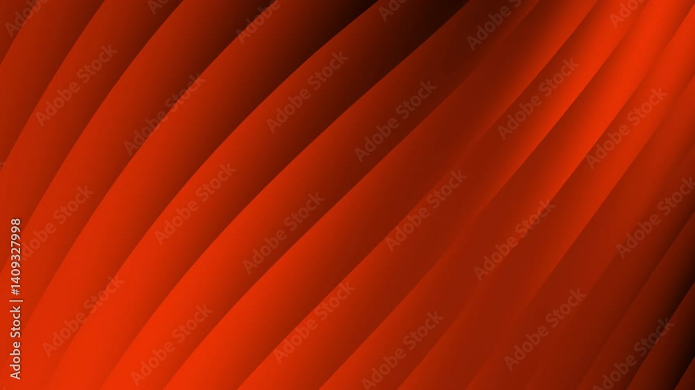 Poster smooth, flowing gradients of deep red create a dynamic background with a wave-like pattern, adding d