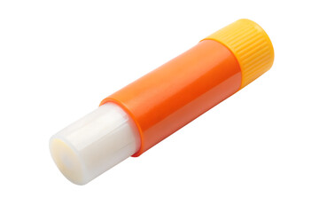 Craft glue stick for kids isolated on transparent background.