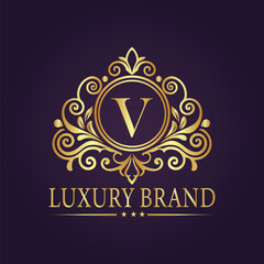 luxury gold logo concept