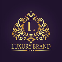 luxury gold logo concept