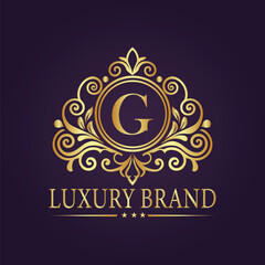 luxury gold logo concept