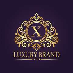 luxury gold logo concept