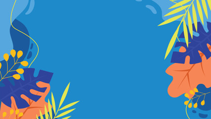 Flat Floral Spring Element Illustration Background 