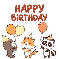 Fototapeta premium Happy birthday poster vector design