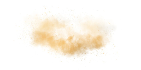A detailed illustration of sandy smoke clouds filled with particles, depicting a desert storm phenomenon