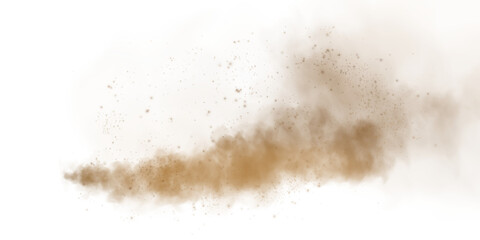 Dusty particles continuously swirl in the air, creating a vivid and dramatic depiction of a desert storm atmosphere © Orange Sky