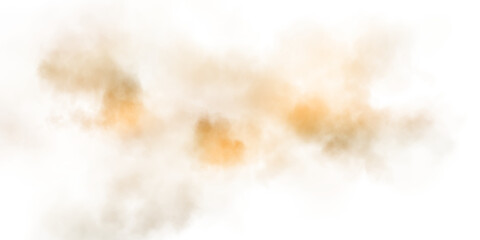 A realistic depiction of sandy smoke clouds resembling a desert storm filled with fine dust and particles