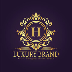 luxury gold logo concept