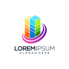 Abstract real estate logo design