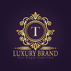 luxury gold logo concept