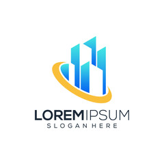 Abstract real estate logo design