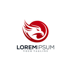 Abstract eagle logo design