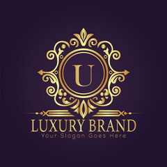 luxury gold logo concept