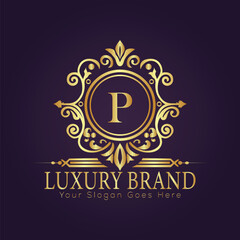luxury gold logo concept