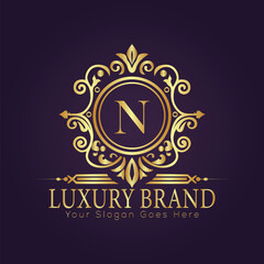 luxury gold logo concept