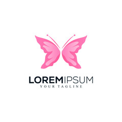 Abstract butterfly logo design