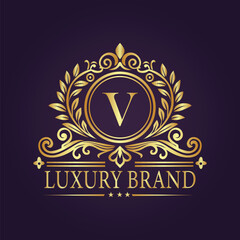 luxury gold logo concept