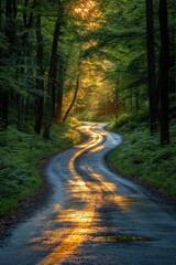 Fototapeta premium Road to Success 2025 Opportunity Growth Celebration Journey Forward Planning Strategy Change