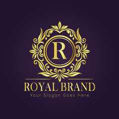 luxury gold logo concept