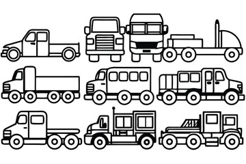 roadhaul titan line art futuristic hauler concept render