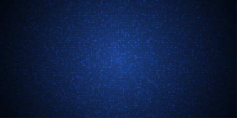 Obraz premium Abstract grid pixel pattern background. Vector illustration element with square, geometric mosaic, texture on dark blue color. Graphic design for digital datum, technology futuristic background