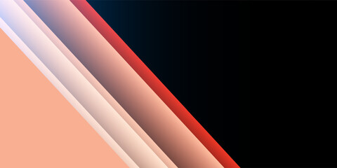 A modern abstract design featuring diagonal shades of red, pink gradient stripes. Dark background. The dynamic composition conveys energy, motion, elegance. Perfect for digital designs, presentations