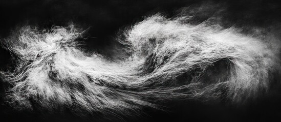 Monochromatic Turbulence: Abstract Swirls of Energy Against the Void Backdrop