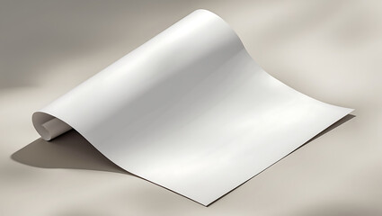 Crumpled Blank Paper on Table Crumpled paper adds texture for branding or artistic projects, useful in various design contexts