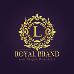 luxury gold logo concept