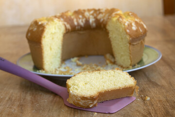homemade lemon donut