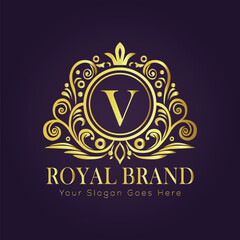 luxury gold logo concept