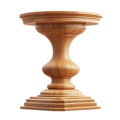 Elegant Wooden Pedestal Tabletop Display Stand,