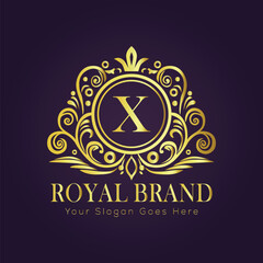luxury gold logo concept