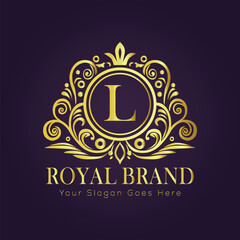 luxury gold logo concept