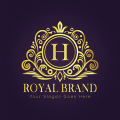 luxury gold logo concept