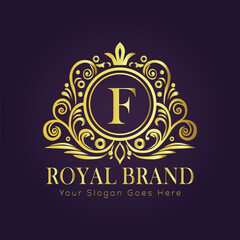 luxury gold logo concept