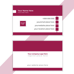 Business card design template, Clean professional business card template, visiting card, business card .modern and simple double sided business card layout design template
