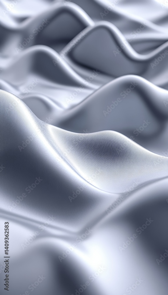 Wall mural abstract monochromatic wave textured background, clean minimal design element, elegant gray pattern