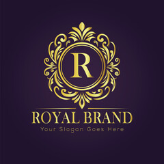 luxury gold logo concept