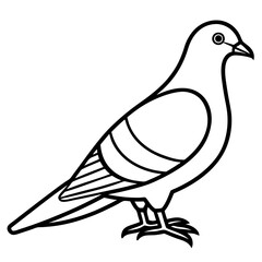 Obraz premium vector illustration of a dove