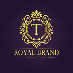 luxury gold logo concept