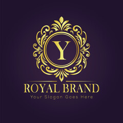 luxury gold logo concept