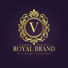 luxury gold logo concept