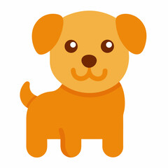 Cute Cartoon Puppy Dog Isolated Vector Illustration For Childrens Designs And Creative Projects Friendly Canine Character For Kids