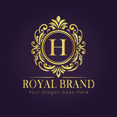 luxury gold logo concept