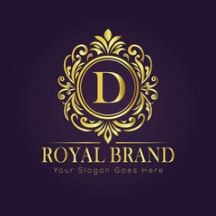 luxury gold logo concept