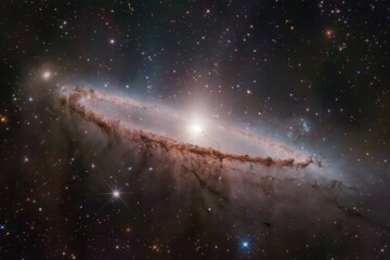 Galactic formation event outer space astronomy image cosmic environment deep space perspective stellar evolution concept