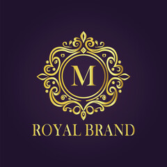 luxury gold logo concept