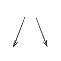 Black arrows isolated on white background