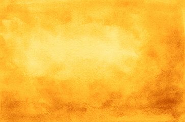 Abstract yellow watercolor background